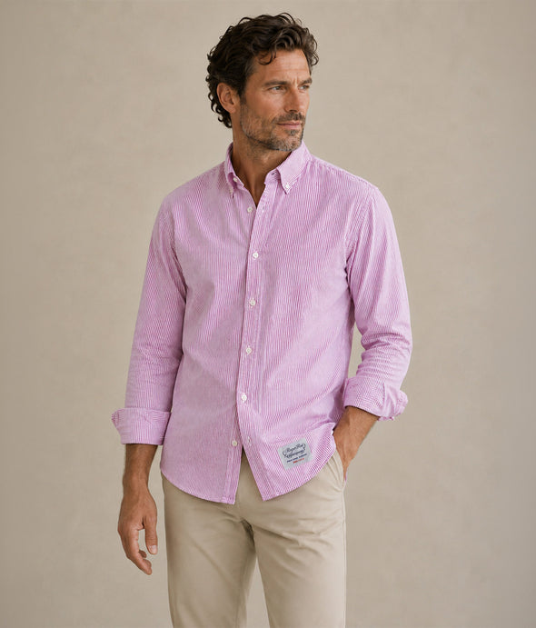 Shirt Rogers Peet Company Bordeaux Stripes