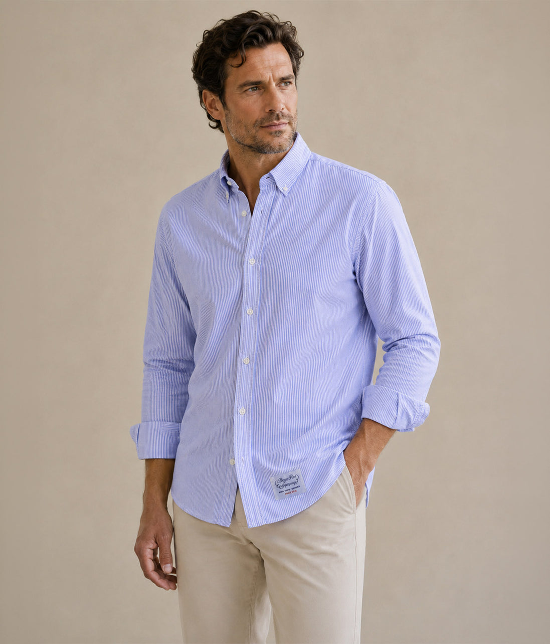Shirt Rogers Peet Company Blue Stripes