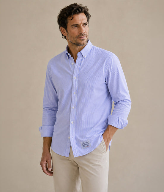 Shirt Rogers Peet Company Blue Stripes