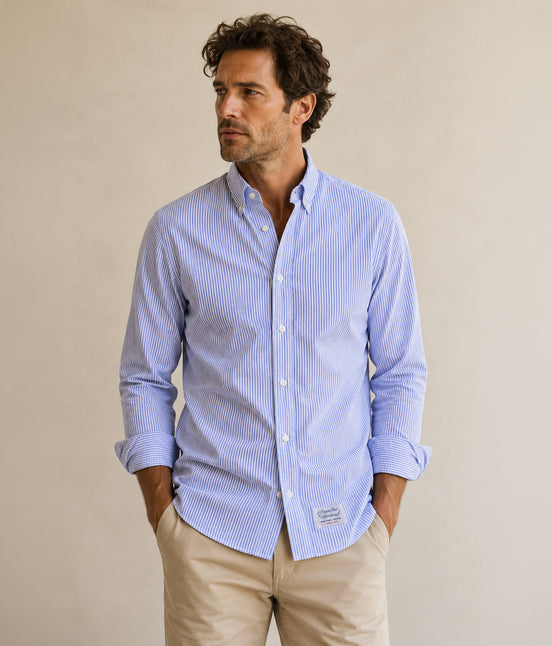 Shirt Rogers Peet Company Light Blue Stripes