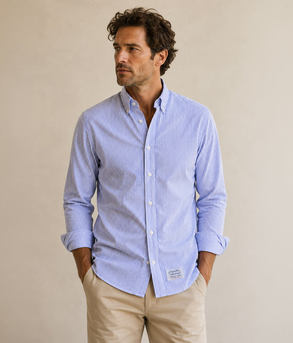 Shirt Rogers Peet Company Light Blue Stripes