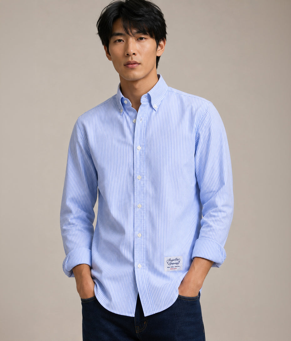 Shirt Rogers Peet Company Blue Stripes