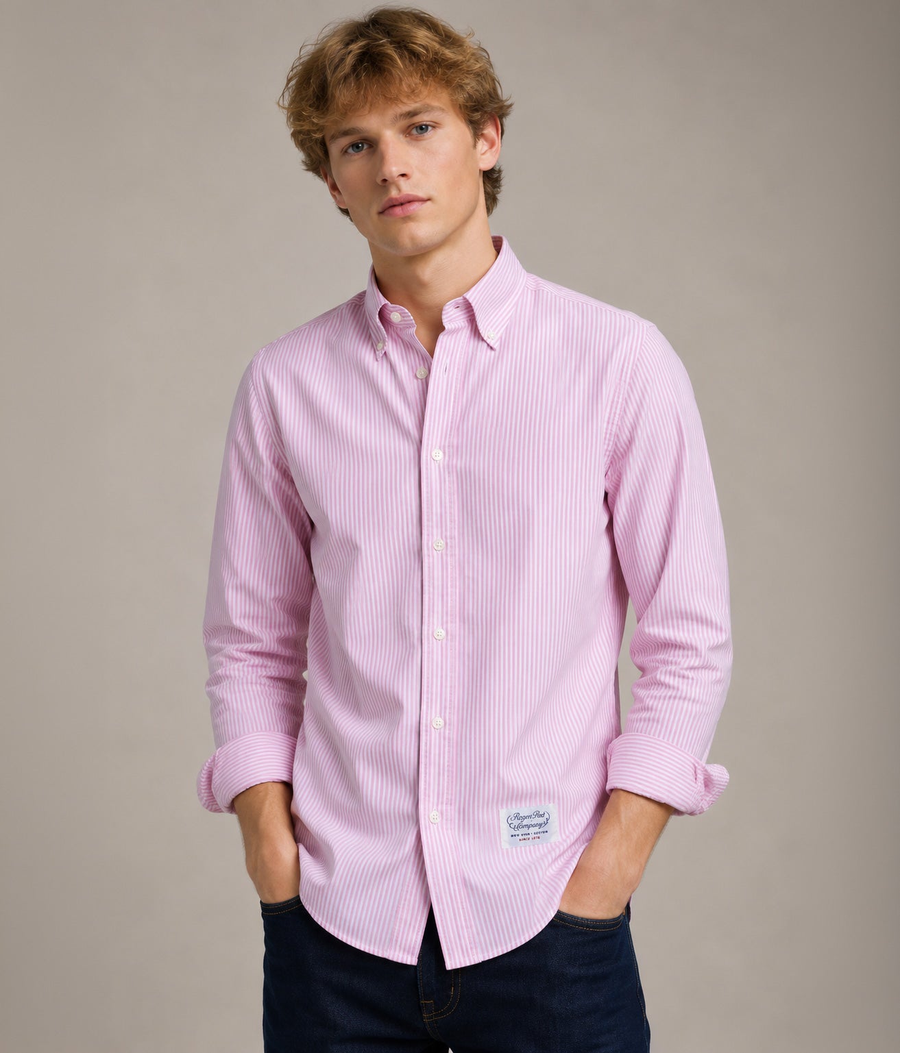 Shirt Rogers Peet Company Pink Stripes