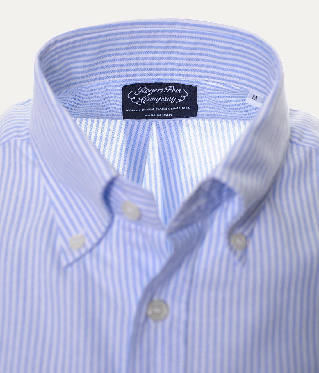 Shirt Rogers Peet Company Light Blue Stripes