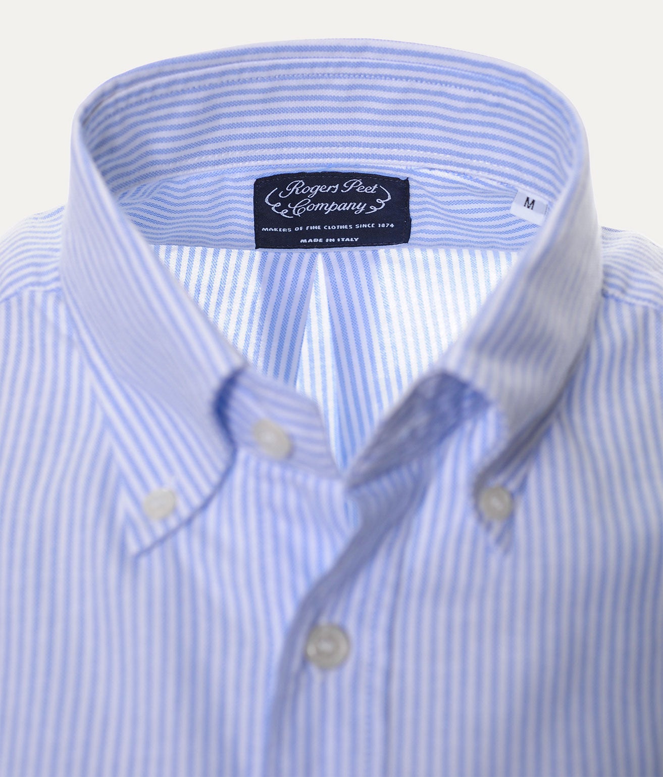 Shirt Rogers Peet Company Light Blue Stripes