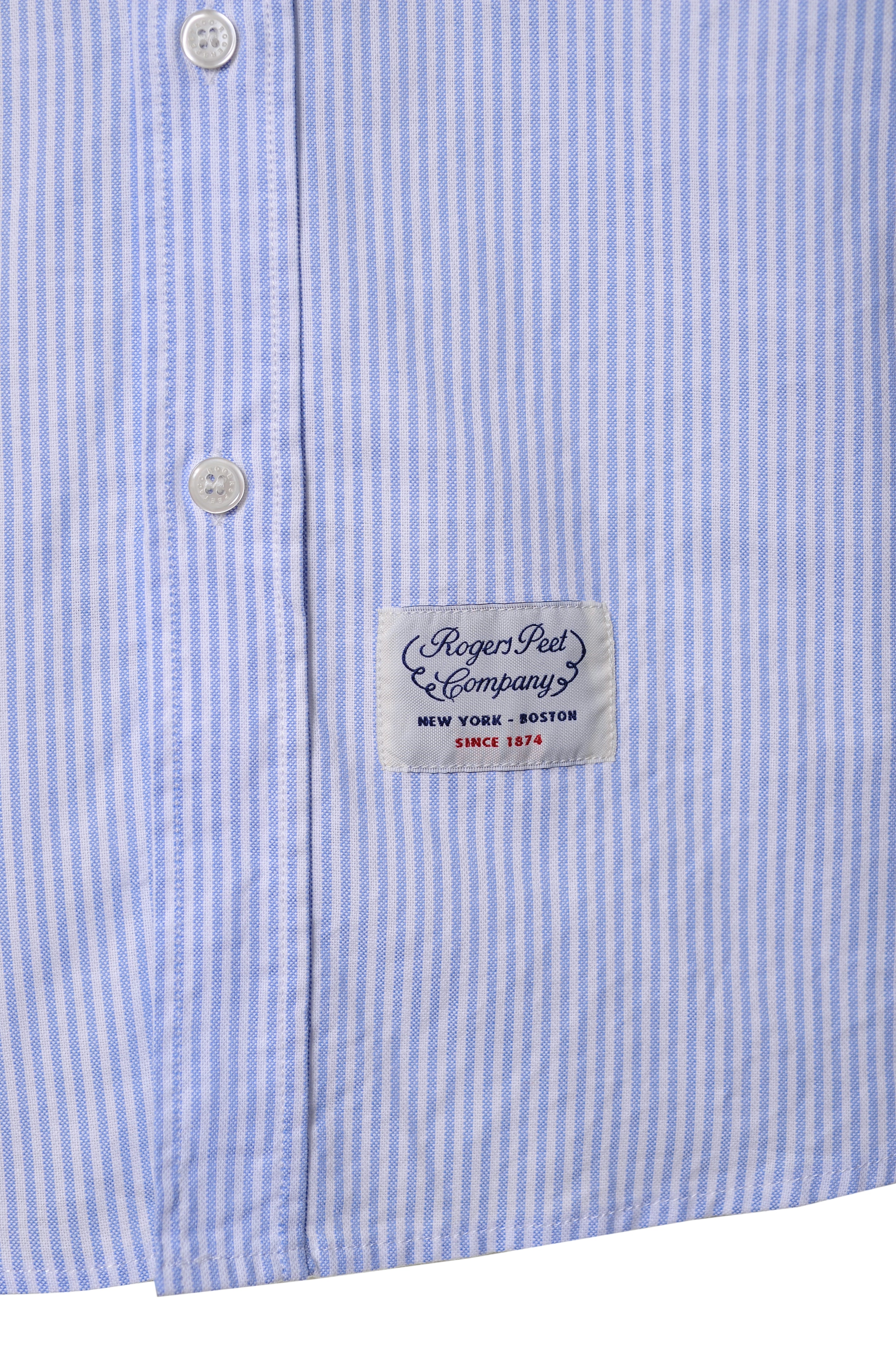 Shirt Rogers Peet Company Light Blue Stripes