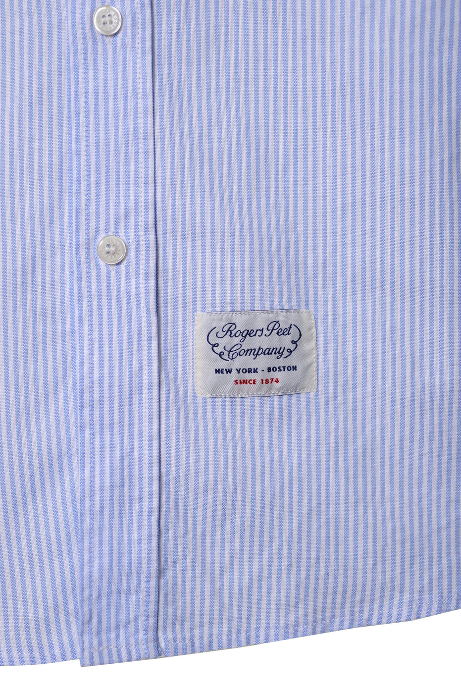 Shirt Rogers Peet Company Light Blue Stripes