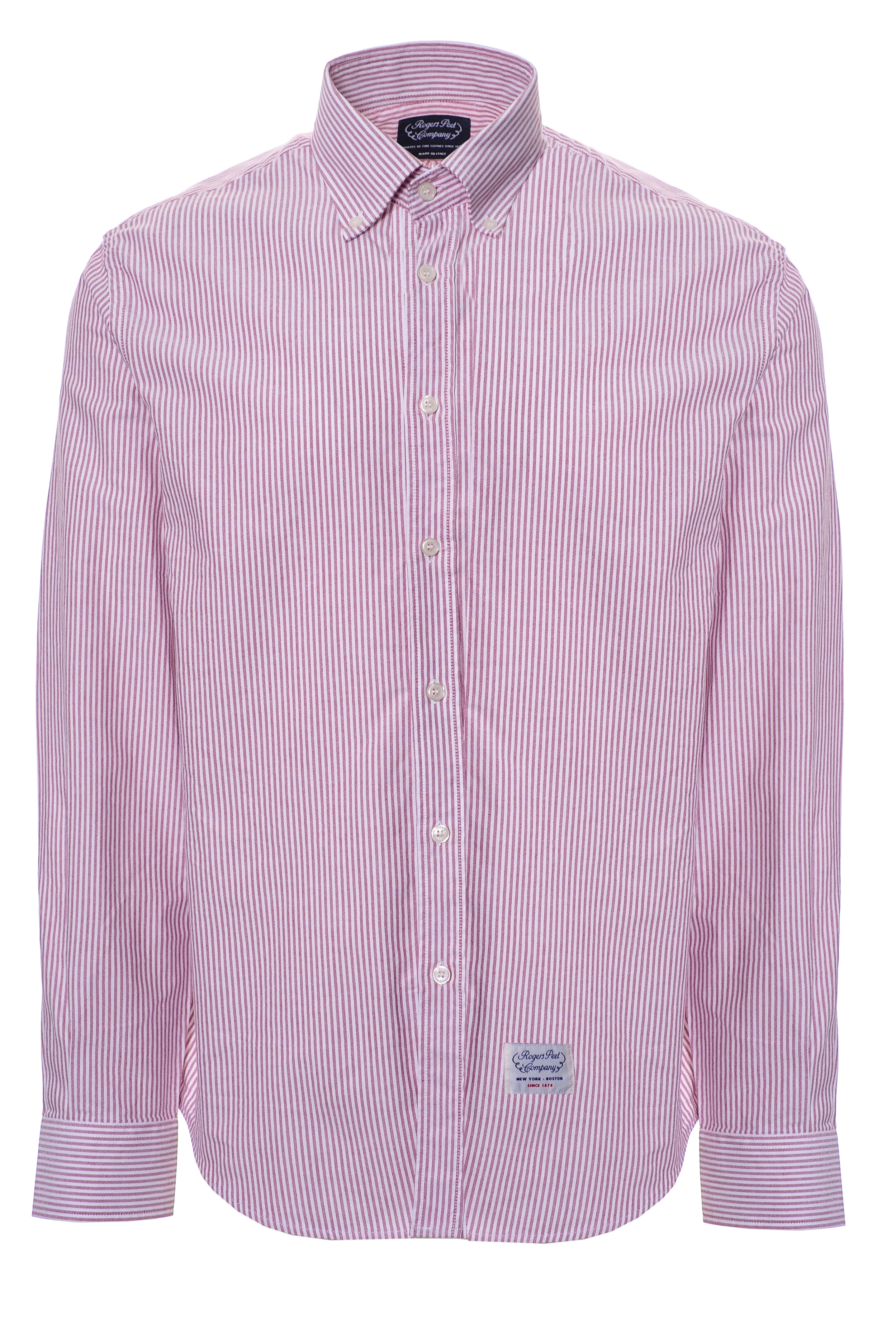 Shirt Rogers Peet Company Bordeaux Stripes