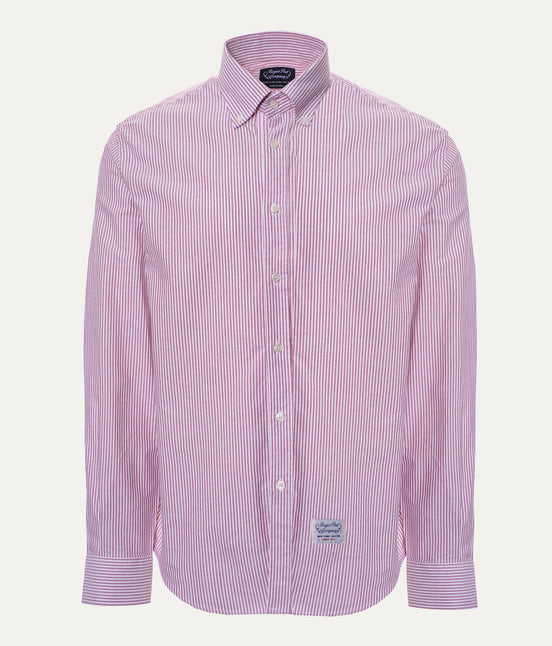 Shirt Rogers Peet Company Bordeaux Stripes