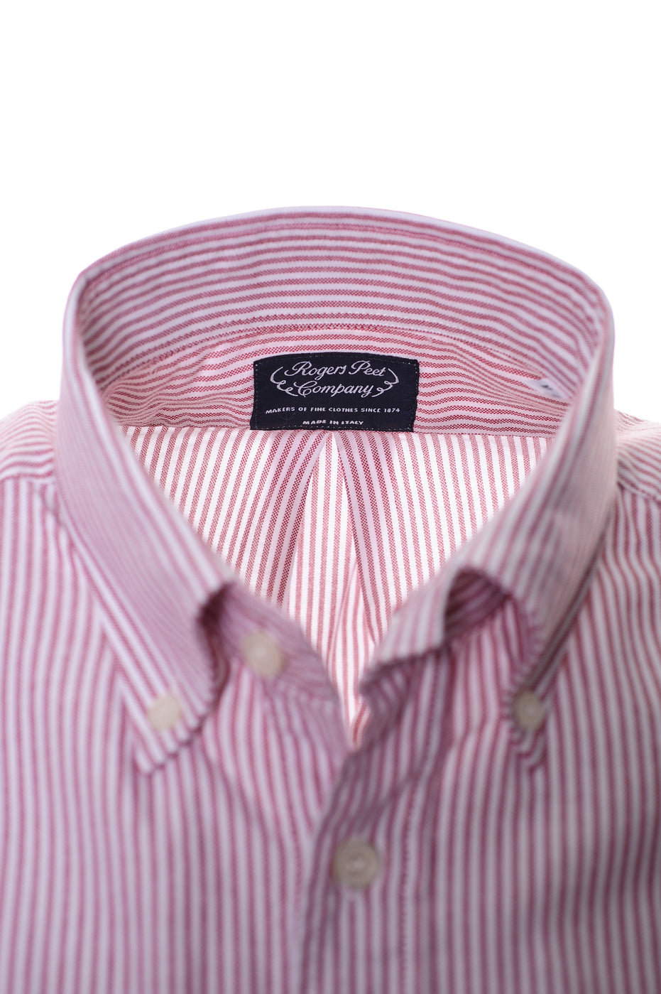 Shirt Rogers Peet Company Bordeaux Stripes
