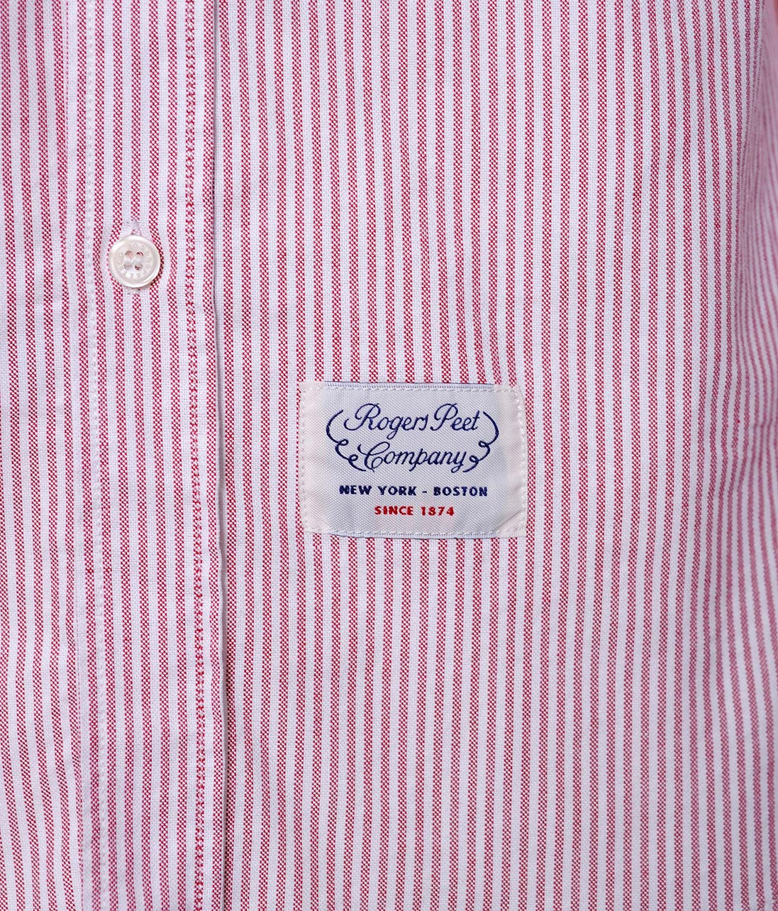 Shirt Rogers Peet Company Bordeaux Stripes