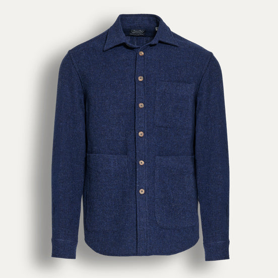 Shetland Overshirt Army Blue
